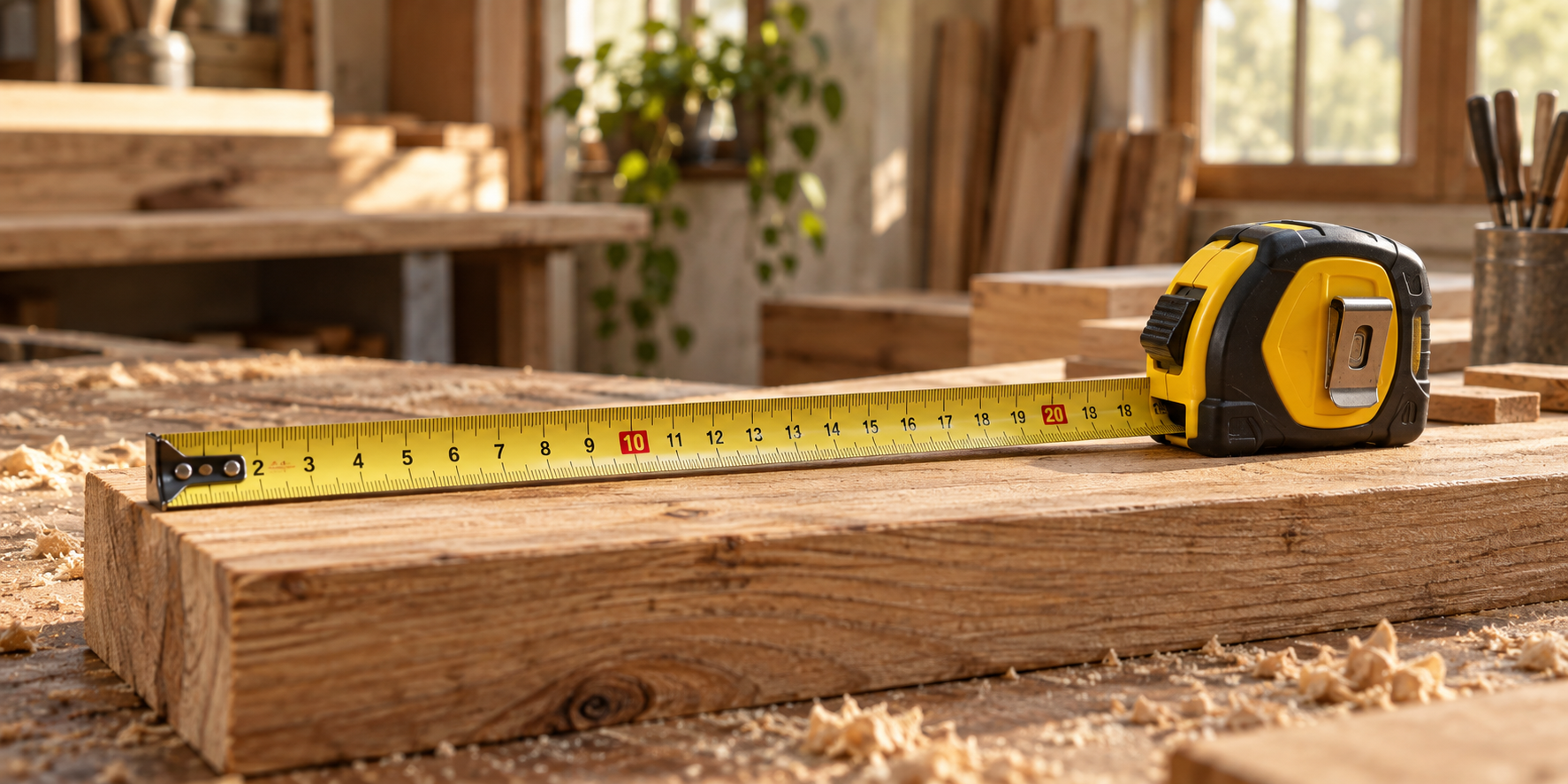 Rolmaat voor houtbewerking